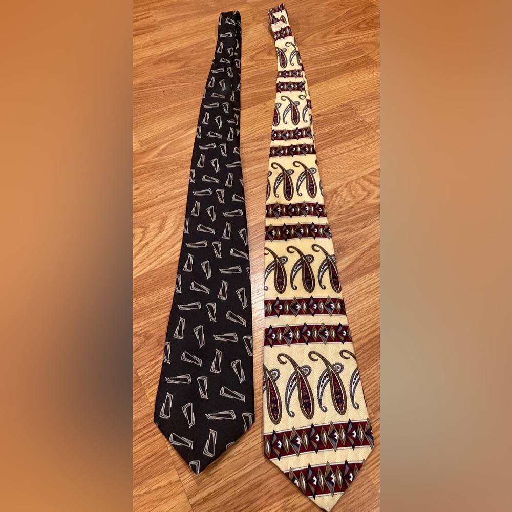 Vintage Oscar De La Renta Silk Ties